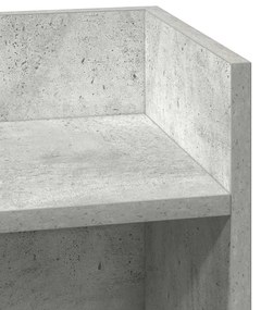 2 db betonszürke kisasztal polccal 25,5 x 27 x 60 cm