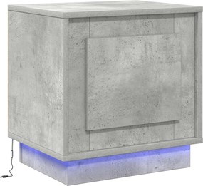 vidaXL Éjjeliszekrény Beton Szürke 44 x 34,5 x 45 cm Faanyag