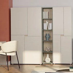 Gardróbszekrény 4 ajtós kivitelben, 100 cm méretben LENS