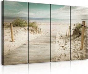 Vászonkép 120x80 Tengerparti ösvény homok nyár természet nyugalom pihenés
