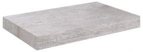 betonszürke MDF lebegő fali polc 23 x 23,5 x 3,8 cm
