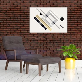 Kép - Geometriai formák N⁰6 (90x60 cm)