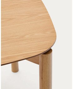 Étkezőasztal kőrisfa dekorral 90x160 cm Indara – Kave Home