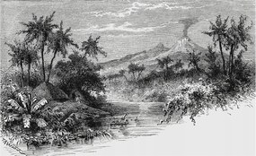 Fotótapéta Flizelina Dekoratív az irodába Egzotikus panoráma 416x254 Ragasztó