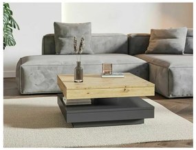 Peoria dohányzóasztal, artisan tölgy / antracit