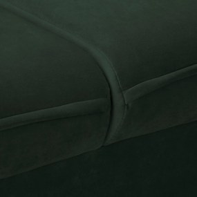 Sötétzöld bársony kanapé 138 cm Juli – Ropez