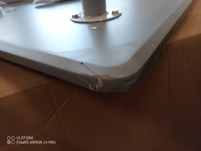 AKCIÓ Szürke étkezőasztal BERGEN 120x80 cm II. osztály