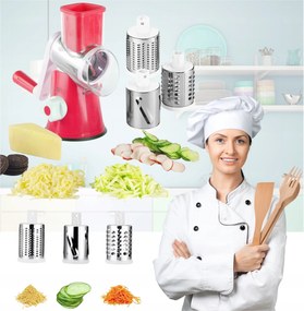 Zöldség Reszelő Burgonya Reszelő Sajt Dió Forgatható Piros