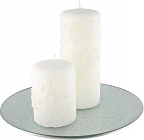 Gyertyatartó állvány ezüst kerek 24,5 cm