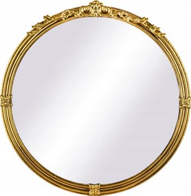 Stílusos klasszikus tükör kerek glamour arany keretben 92 cm