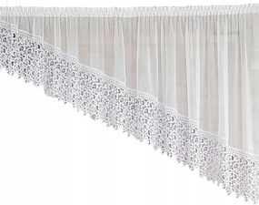 Készfüggöny 400x140,jobb oldali,fátyol,gipsz 30cm