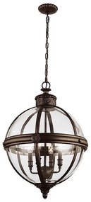 Feiss FE-ADAMS-4P-BRZ - Csillár láncon ADAMS 4xE14/60W/230V bronz