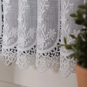 Mg Irigység 15589 batiszt Fehér hímzés gipiura 100x60cm kész ár!