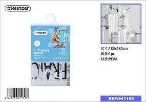 Színes Zuhanyfüggöny 180x180 cm Mintás