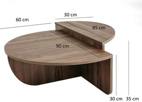 Podium Walnut konferenciaasztal