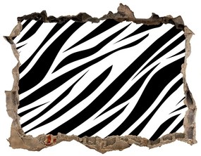3d lyuk fal dekoráció Zebra háttér nd-k-89914611