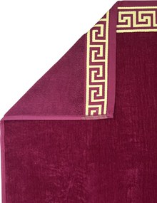 POSEIDON Strandtörölköző bordó 165x90cm