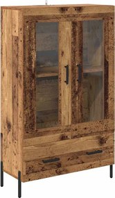 vidaXL Magasfiú fiókkal Corona Öreg fa 69,5 x 31 x 115 cm Faanyag