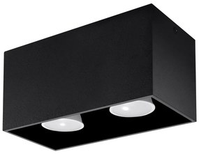 SOLLUX SL-0381 QUAD Kocka Mennyezeti Lámpa Fekete GU10 IP20