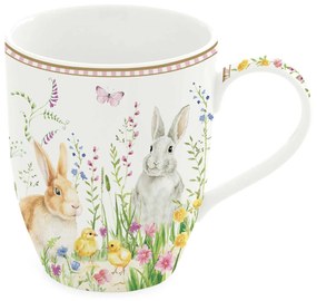 Húsvéti nyuszis porcelán porcelán bögre Happy Easter