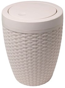 Rattan Bath Bin Calico krémszínű fürdőszobai kosár, 5 l - Addis