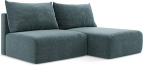 Türkiz kinyitható-tárolóhelyes sarokkanapé (jobb oldali) Kalena – Makamii