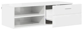 TV szekrény fiókkal Beton szürke 100.5 x 39 x 30 cm Faanyag