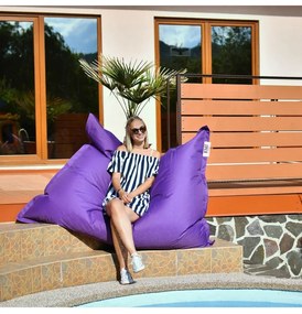 EMI lila nylon babzsákfotel
