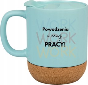 Kék Bögre Parafa Vicces Ajándék Siker Az Új Munkahelyen