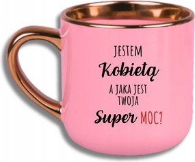 Bögre Rózsaszín Elegáns Nagy Vicces Ajándék Nő Vagyok Szupererő