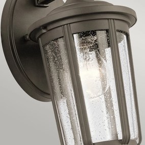 ELSTEAD QN-FAIRFIELD-M-OZ FAIRFIELD Klasszikus Kültéri Fali Lámpa Átlátszó, Eves Bronz E27 IP44