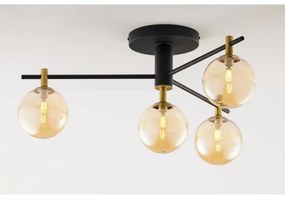 Jupiter 2031 - Felületre szerelhető csillár FIGARO 4xG9/10W/230V fekete/arany/bézs