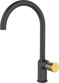 Álló Mosogató Csaptelep Ove Black Gold Sea Horse