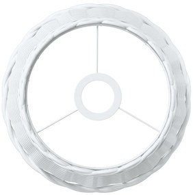 fehér fonott mennyezeti lámpaernyő Ø25 x 17 cm