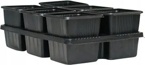 Kerti virágtartó 8x8cm 12db-os, állvánnyal