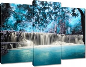 Vászonkép 90x70 Kék vízesés