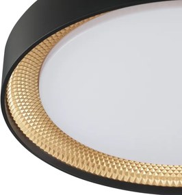 Brilliant - LED dimmelhető mennyezeti lámpatest WALDO LED/24W/230V fekete/arany + távirányító