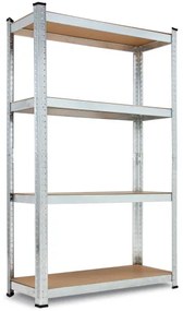 monzana® Polc 160x90x40 cm - ezüst
