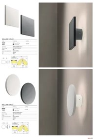 Redo 90369 - AURA kültéri LED fali lámpatest, LED/8W/230V/3000K/IP65, antracit