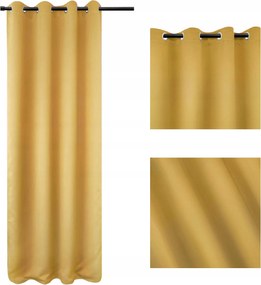 Függöny huzat Sötétítő Blackout 140x250 Mustár Arctic