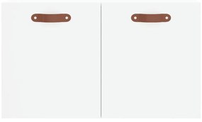 fehér szerelt fa faliszekrény 60 x 36,5 x 35 cm