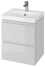 Cersanit - SET szekrény + mosdó, szürke fényű, Moduo 50, S801-219-DSM