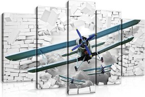 Vászonkép 100x60 repülés áttörés szabadság ég felhők repülőgépek dinamika energia db