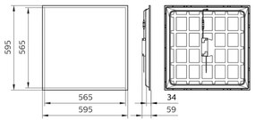 Philips - LED Függesztett mennyezeti panel LED/34W/230V 4000K UGR&lt;22 IP40