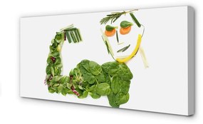 Canvas képek Karakter zöldségekkel 125x50 cm