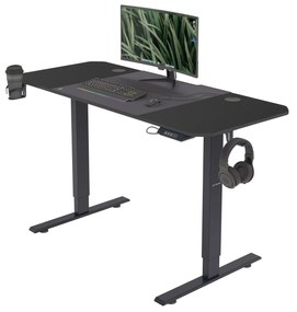 Állítható magasságú elektromos asztal ROB, 1400 x 720 x 600 mm, fekete
