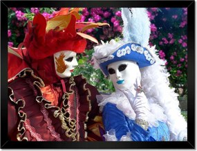 Poszterek keretben 40x30 Maszkok farsangra