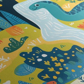 Kép - Vidám dinoszauruszok (90x60 cm)