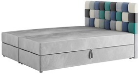 LEMON boxspring kárpitozott ágy, 180x200, itaka 14/kék