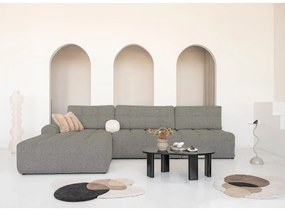 Világosbarna kinyitható tárolóhelyes moduláris sarokkanapé (bal oldali) Lulu – Miuform